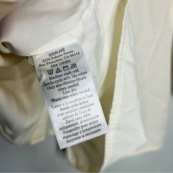 NWT EVERLANE The Gathered Shirt in Butterlite size small - Picture 7 of 8
